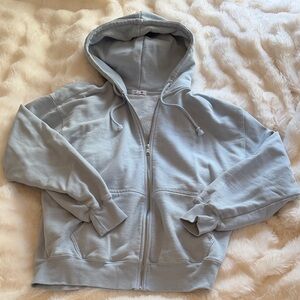 Garage Light Blue Hoodie with Zip